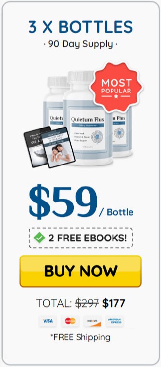 Quietum Plus - 3 bottles